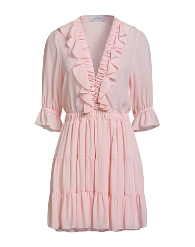SOALLURE Short dress Pink 100% Polyester