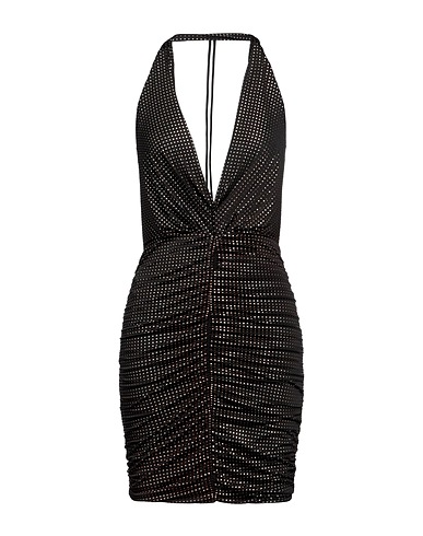 PINKO Short dress Black 94% Polyester, 6% Elastane