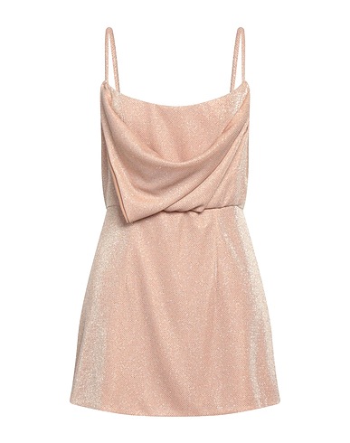 FELEPPA Short dress Sand 65% Polyamide, 35% Metallic fiber