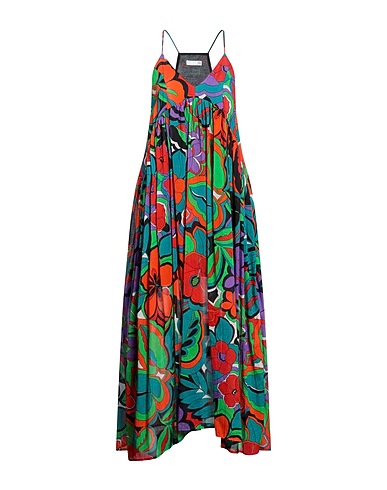 DOUUOD Vestido largo Verde agua profundo 100% Algodón