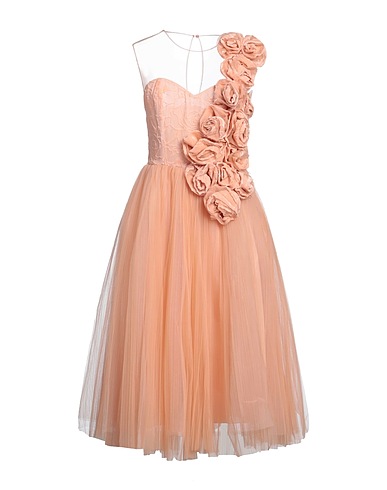 ELISABETTA FRANCHI Midi dress Blush 82% Viscose, 18% Silk, Polyamide