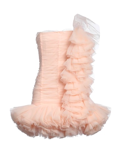 SIMONA CORSELLINI Short dress Apricot 100% Polyamide, Elastane