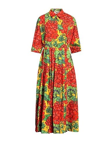 ALESSANDRO ENRIQUEZ Long dress Orange 100% Cotton