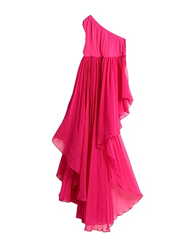 DOLCE&GABBANA One-shoulder dress Fuchsia 100% Silk