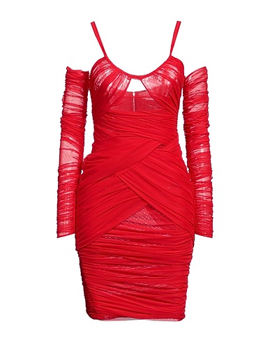 DOLCE&GABBANA Midi dress Red 92% Polyamide, 8% Elastane