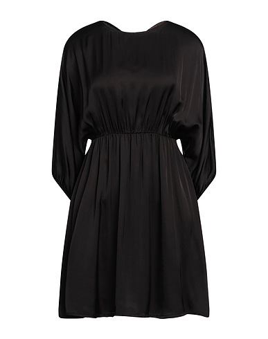 MÊME ROAD Vestito corto Nero 100% Viscosa