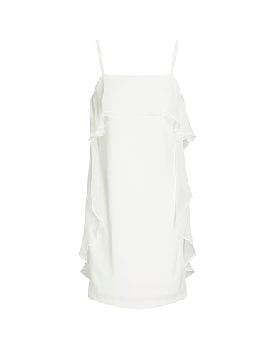 DKNY Short dress White 94% Polyester, 6% Elastane