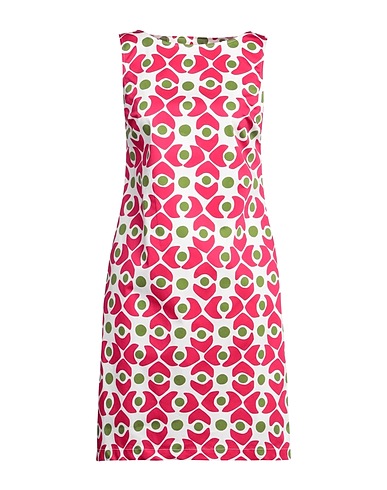 CAMICETTASNOB Short dress Garnet 97% Cotton, 3% Elastane
