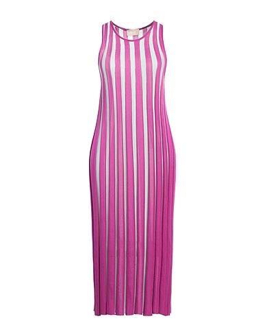 DRUMOHR Midi dress Mauve 54% Silk, 23% Viscose, 23% Virgin Wool