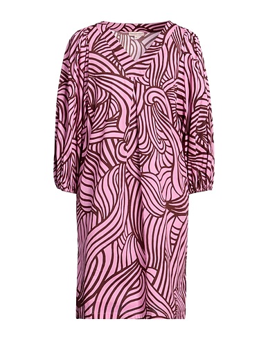 CAMICETTASNOB Short dress Pink 97% Cotton, 3% Elastane