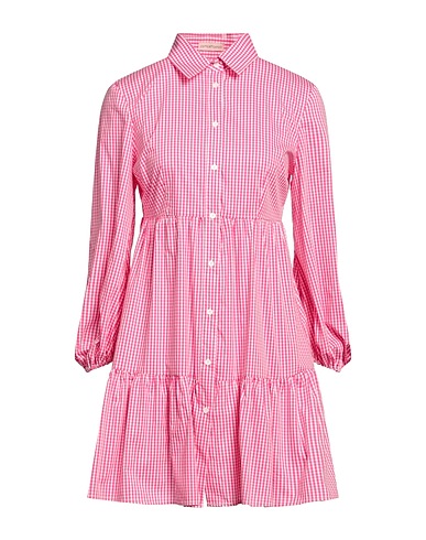 CAMICETTASNOB Shirt dress Pink 68% Cotton, 30% Polyamide, 2% Elastane