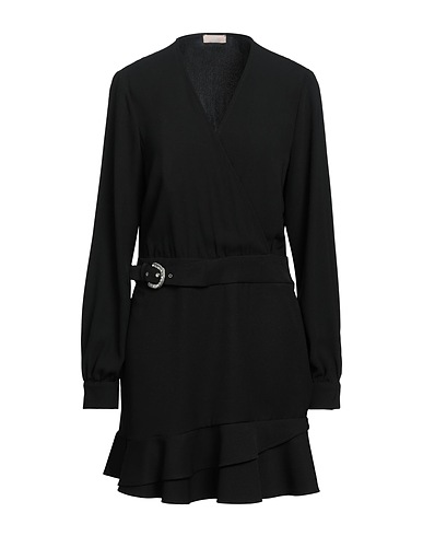 LIU •JO Short dress Black 92% Polyester, 8% Elastane