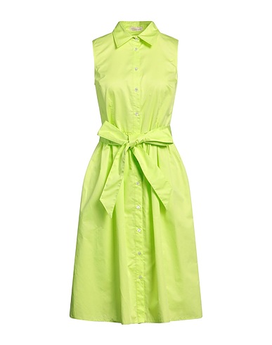 CAMICETTASNOB Midi dress Lime green 100% Cotton