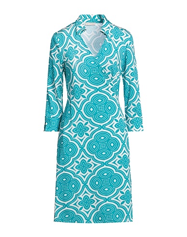 CAMICETTASNOB Vestito chemisier Turchese 91% Viscosa, 9% Elastan