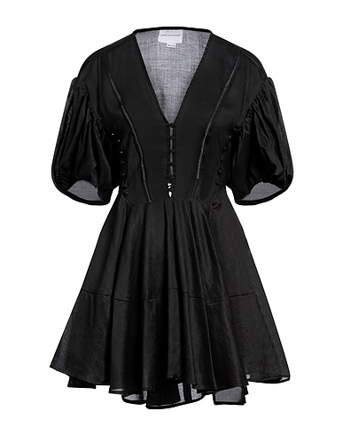 ISABELLE BLANCHE Paris Short dress Black 100% Linen