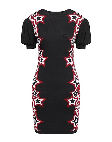 GAëLLE Paris Short dress Black 66% Viscose, 29% Polyamide, 5% Polyester