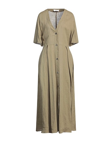 FABIANA FILIPPI Long dress Military green 100% Linen