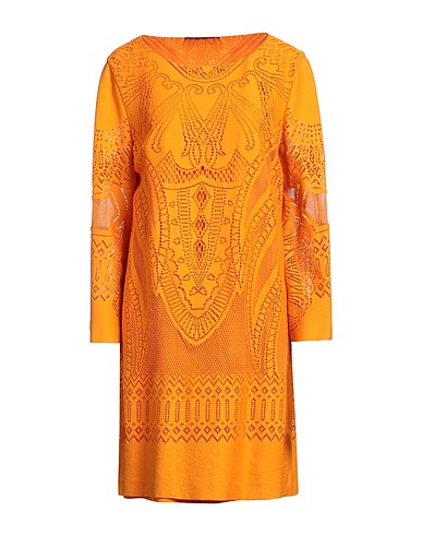 ALBERTA FERRETTI Vestito da cerimonia Arancione 75% Cotone, 25% Poliammide