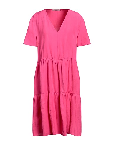 PENNYBLACK Midi dress Fuchsia 51% Viscose, 33% Linen, 16% Cotton
