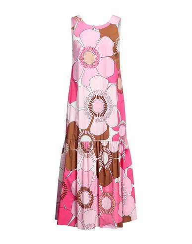 CAMICETTASNOB Long dress Pink 97% Cotton, 3% Elastane