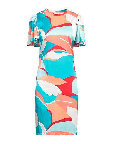 CAMICETTASNOB Midi dress Turquoise 97% Viscose, 3% Elastane