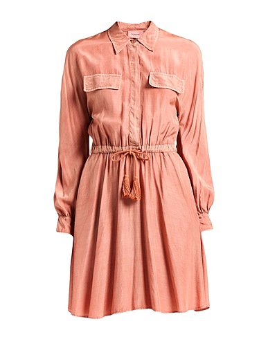 DONDUP Short dress Antique rose 53% Viscose, 40% Modal, 7% Silk