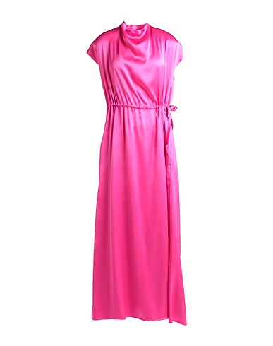 ALYSI Long dress Fuchsia 71% Acetate, 29% Viscose