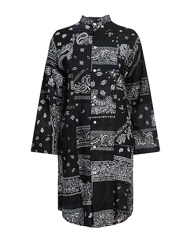 OVERLORD Shirt dress Black 100% Cotton