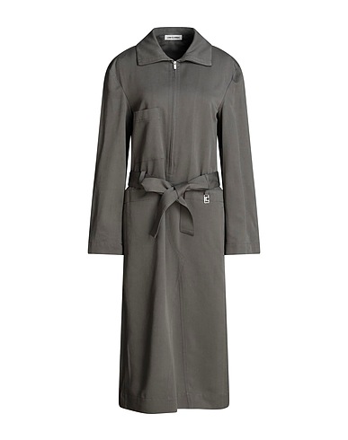LOW CLASSIC Midi dress Grey 57% Rayon, 43% Modal