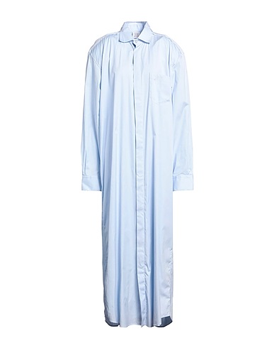VETEMENTS Long dress Sky blue 70% Polyester, 30% Polyamide