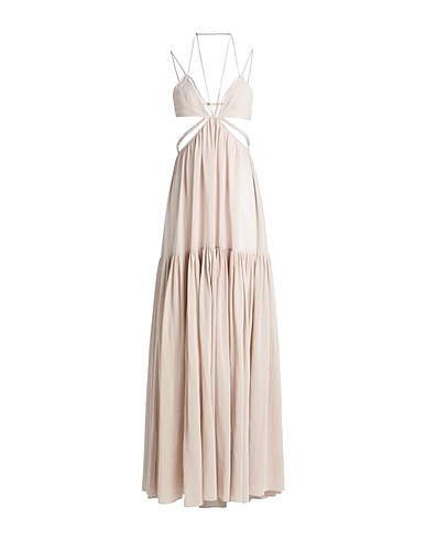 NENSI DOJAKA Long dress Beige 100% Cotton