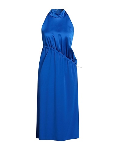 BOUTIQUE MOSCHINO Midi-Kleid Blau 72% Acetat, 25% Viskose, 3% Elastan