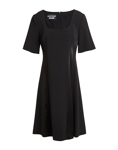BOUTIQUE MOSCHINO Midi dress Black 72% Acetate, 25% Viscose, 3% Elastane