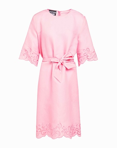 BOUTIQUE MOSCHINO Short dress Pink 55% Viscose, 25% Polyester, 20% Cotton