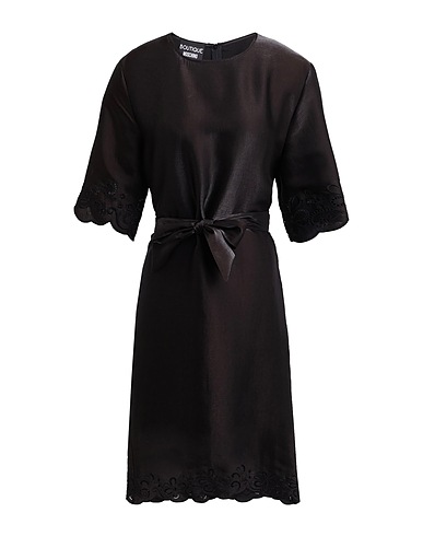 BOUTIQUE MOSCHINO Short dress Black 55% Viscose, 25% Polyester, 20% Cotton