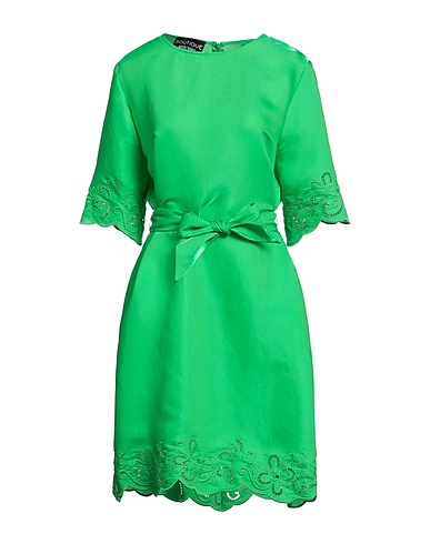 BOUTIQUE MOSCHINO Short dress Green 55% Viscose, 25% Polyester, 20% Cotton