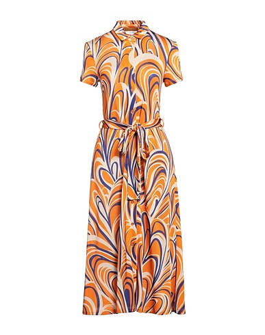 SIYU Midi dress Mandarin 98% Viscose, 2% Elastane