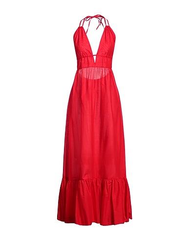 VICOLO Long dress Red 100% Cotton