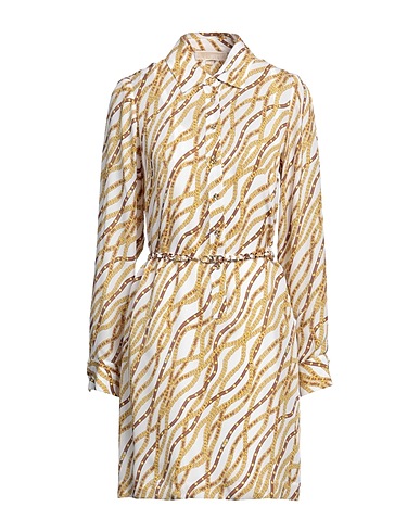 MICHAEL MICHAEL KORS Shirt dress White 52% Viscose, 48% Silk