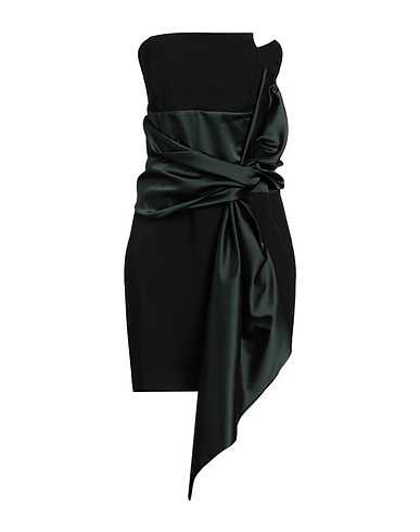 BABYLON Short dress Dark green 87% Polyamide, 13% Elastane, Polyester