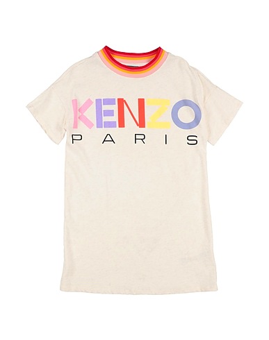 KENZO KIDS Dress OFF WHITE 95% Polyester, 5% Elastane