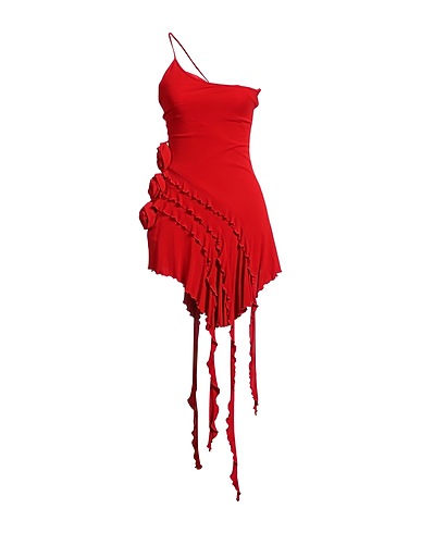 BLUMARINE One-shoulder dress Red 100% Viscose