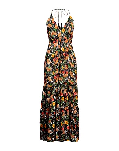 VERDISSIMA Vestito midi Nero 100% Viscosa