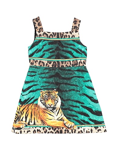 DOLCE&GABBANA Kleid Smaragdgrün 64% Viskose, 36% Baumwolle