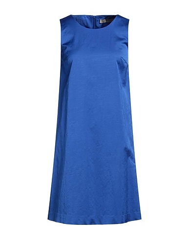 D.EXTERIOR Short dress Blue 65% Viscose, 33% Cotton, 2% Elastane