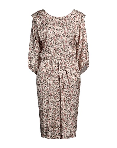MERCI ITALIA Midi dress Beige 100% Viscose
