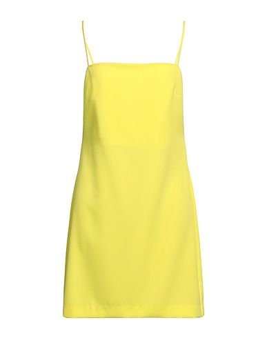 P.A.R.O.S.H. Short dress Yellow 97% Polyester, 3% Elastane