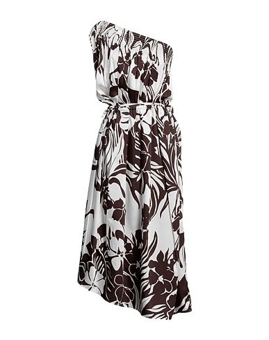 N°21 Midi dress Dark brown 100% Polyester