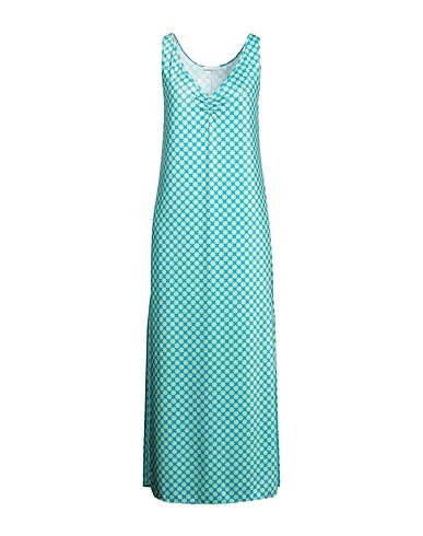 VERDISSIMA Vestito lungo Verde petrolio 93% Poliestere, 7% Elastan