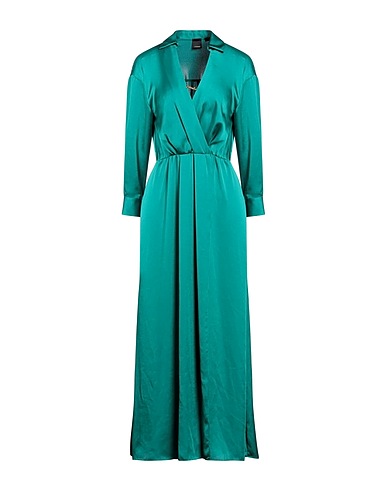 PINKO Vestito lungo Verde smeraldo 100% Poliestere